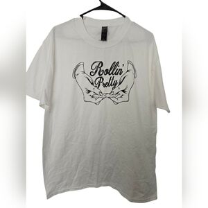 Womens large White Graphic T-Shirt